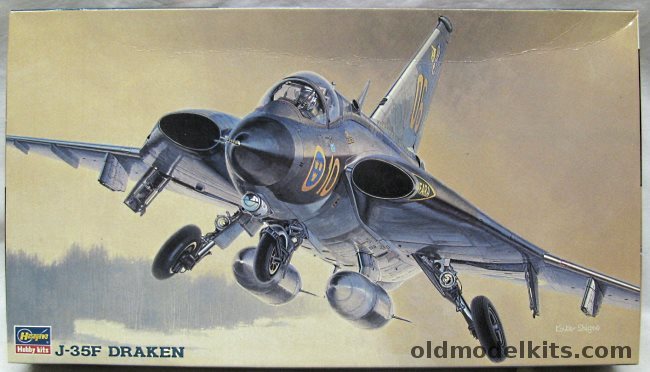 Hasegawa 1/72 Saab J-35F Draken - Swedish Air Force Div 3/F10 or Div 2/F10, BP1 plastic model kit